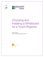 Whitepaper_ChoosingaWhiteboardforYourTouchprojector