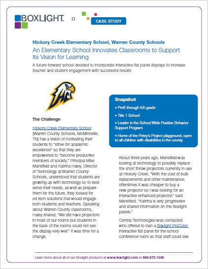 Hickory Creek Elementary School, Warren County Schools